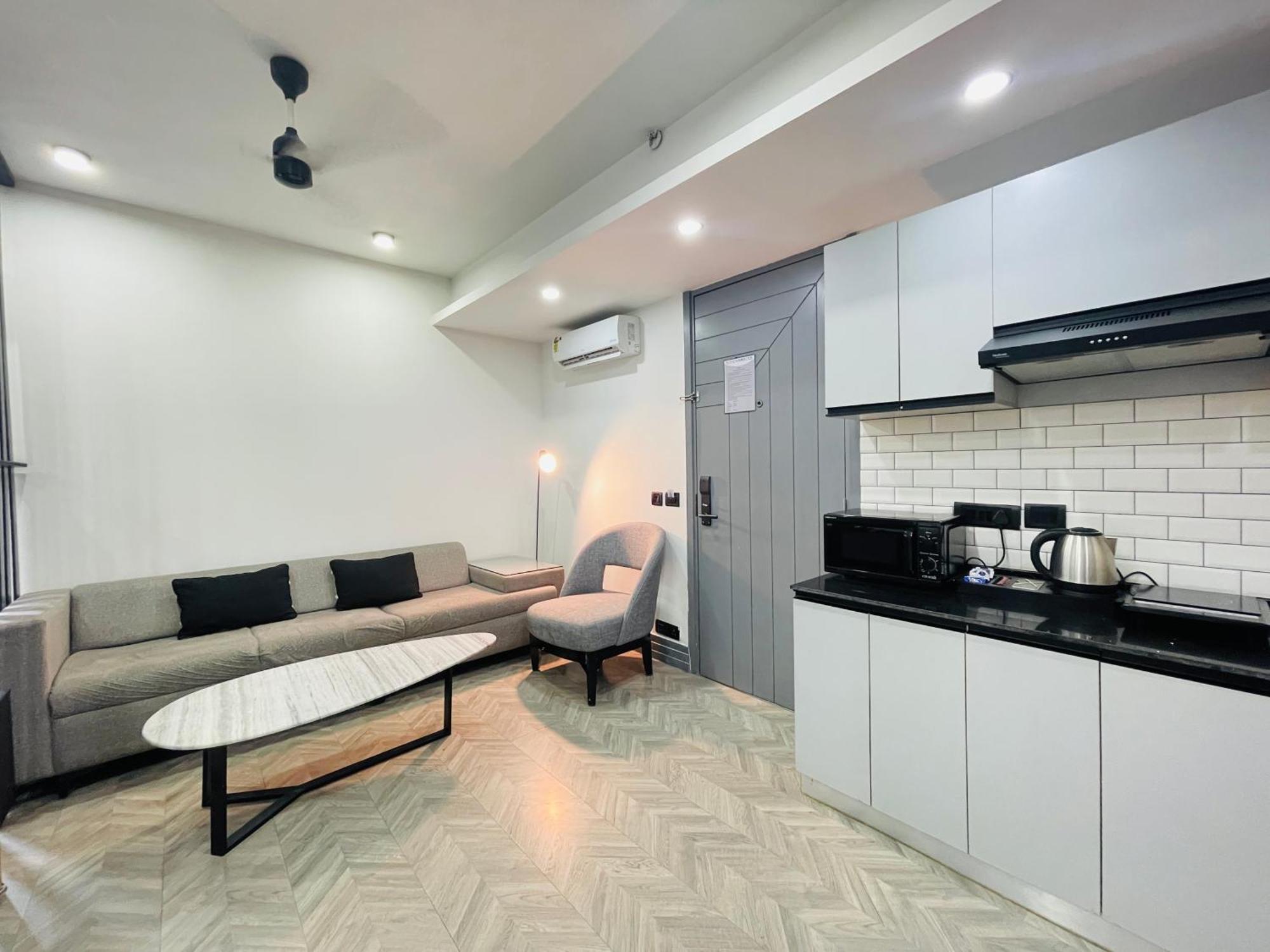 Bedchambers Serviced Apartments, Mg Road Gurgaon Eksteriør billede