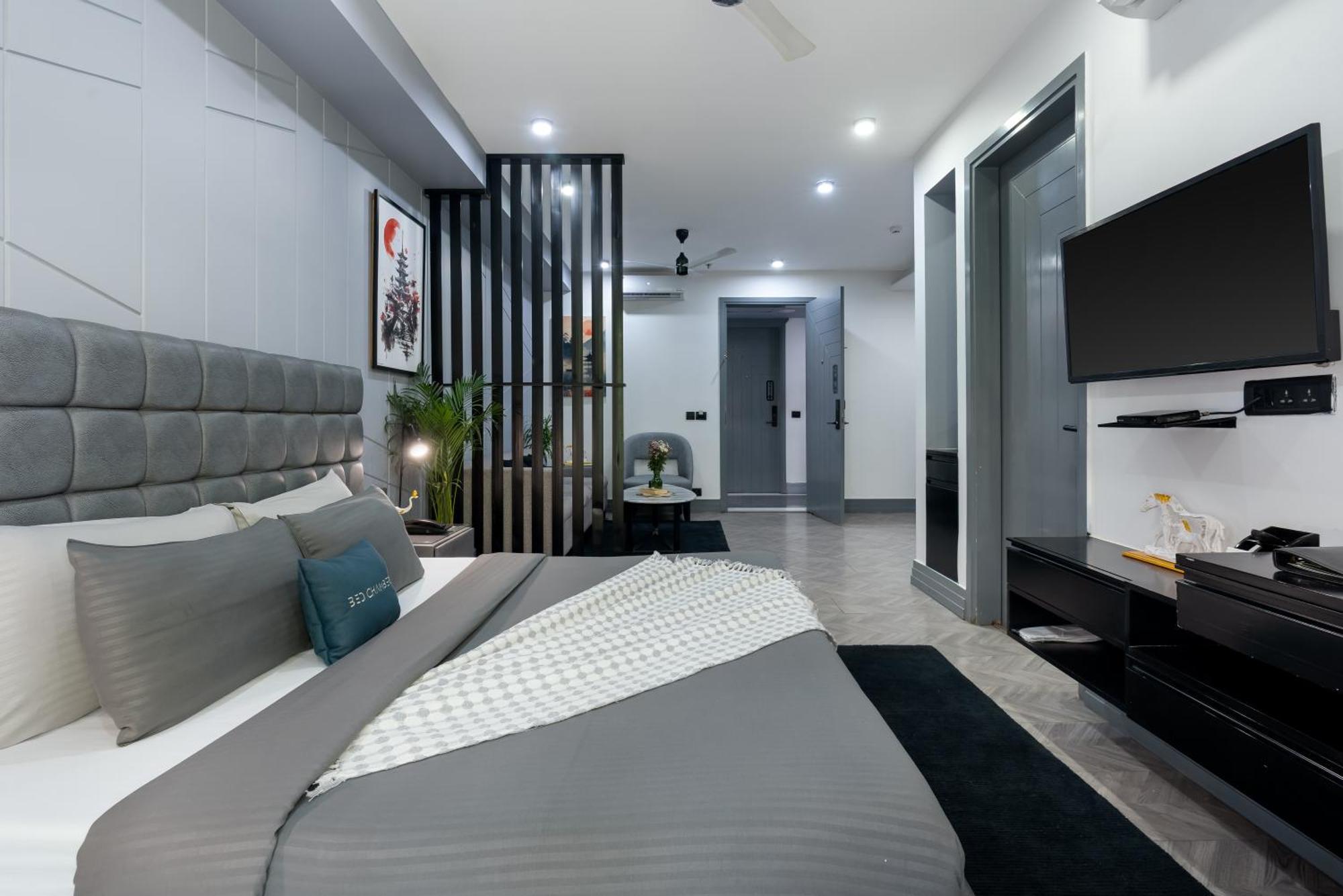 Bedchambers Serviced Apartments, Mg Road Gurgaon Eksteriør billede