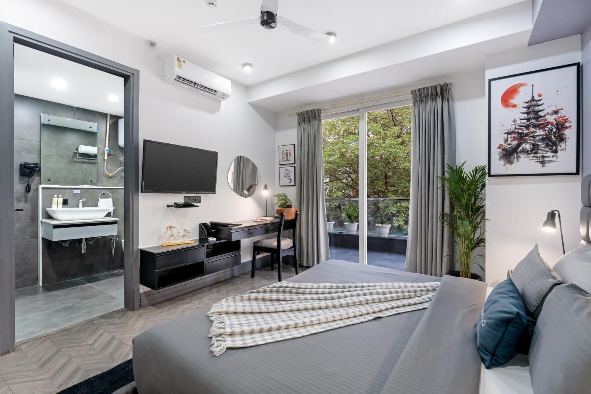 Bedchambers Serviced Apartments, Mg Road Gurgaon Eksteriør billede