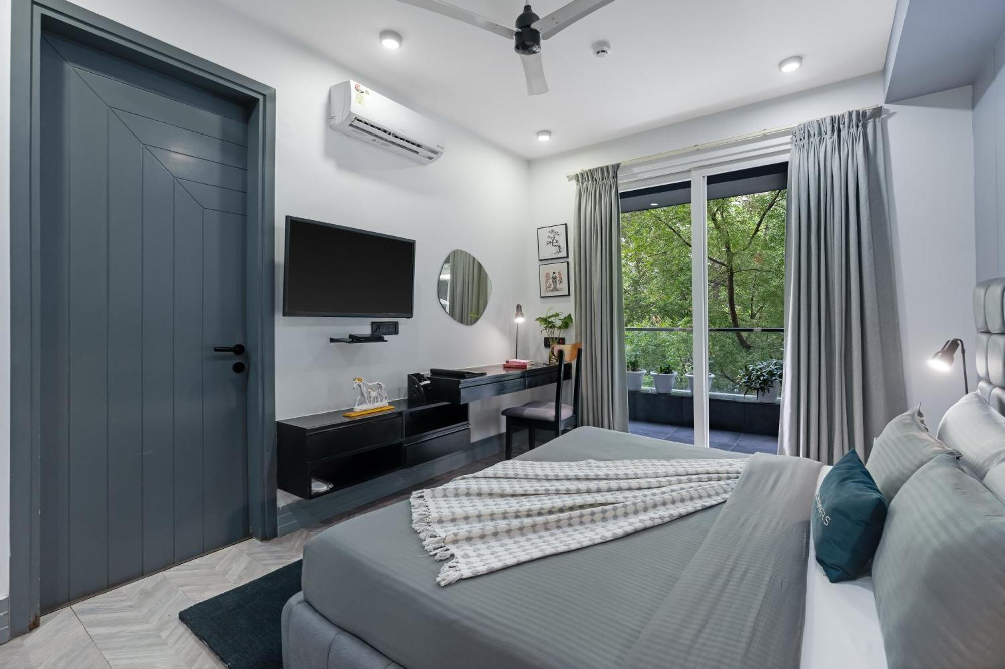 Bedchambers Serviced Apartments, Mg Road Gurgaon Eksteriør billede